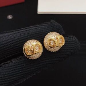 Valentino Gold and Silver Stud Earrings